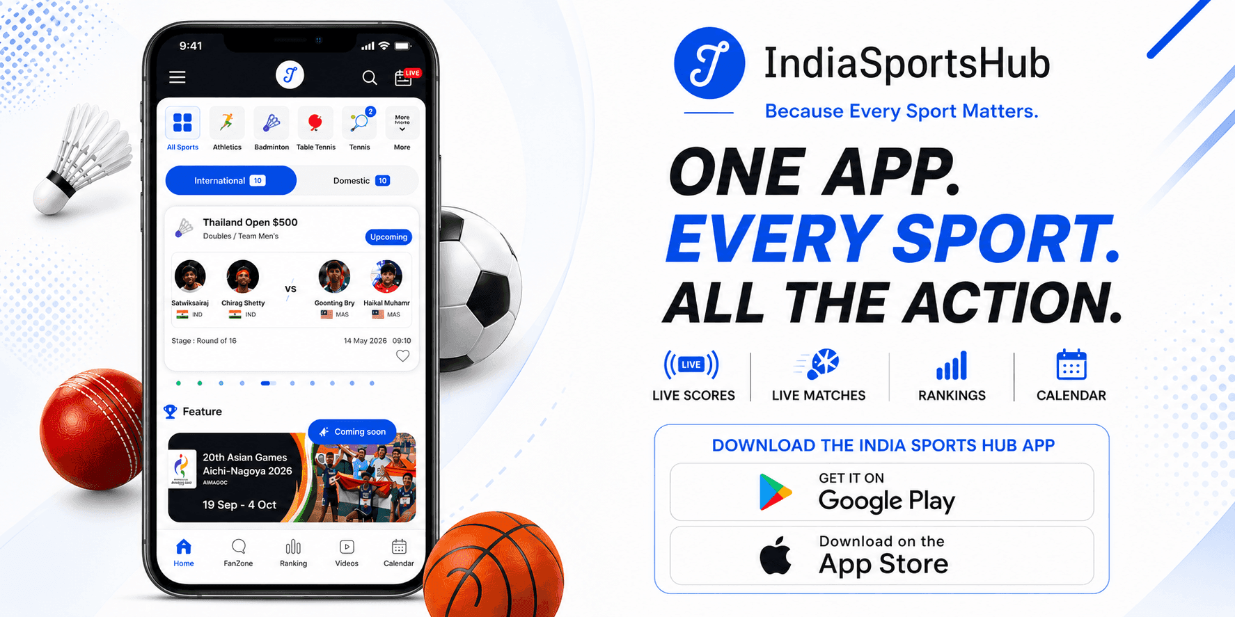 Download the IndiaSportsHub app