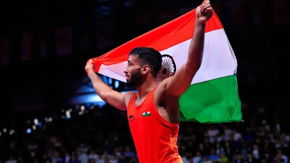 Sujeet Kalkal Completes Stunning Comeback to Win Asian Games Wrestling Gold — News news on IndiaSportsHub