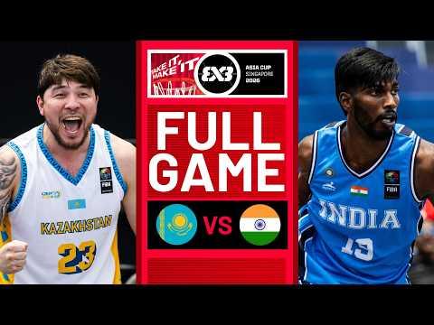 Kazakhstan 🇰🇿 vs India 🇮🇳 | Men Full Game | FIBA 3x3 Asia Cup 2026 | #3x3Basketball